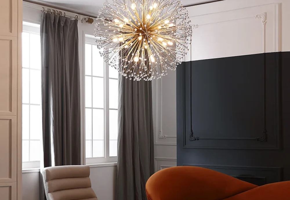 white globe chandelier