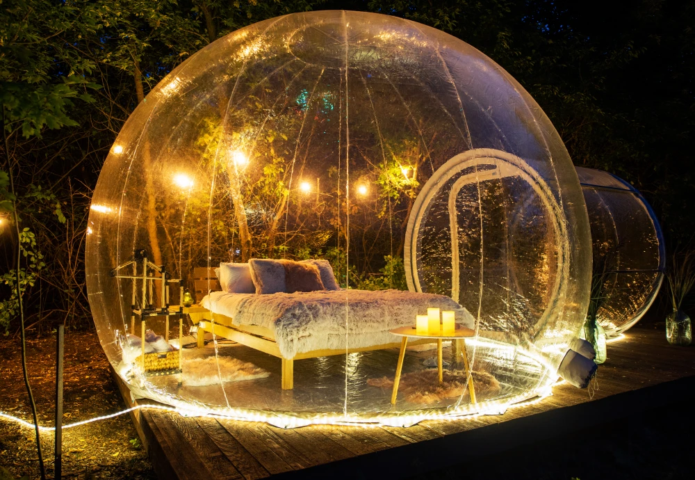 stargazing clear inflatable bubble dome igloo tent